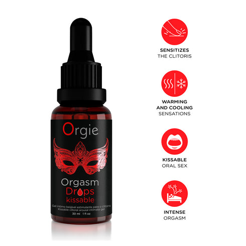 Orgie Orgasm Drops Kissable Gel 30ml